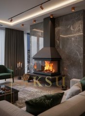 Metal Orta Şömine Ilgın 2301