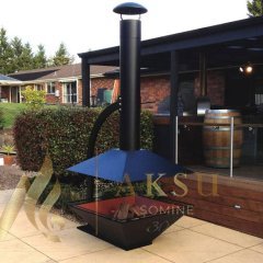 Barbekü |Şömine Alba 8180 Metal