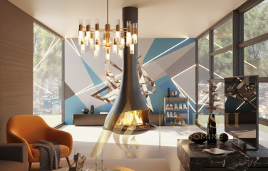 Metal Orta Şömine Minel 6011