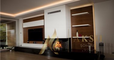 Üç Yönü Açık U Tipi Şömine Zümre 7117