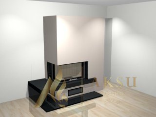 L Tipi Köşe Şömine Dide 5009