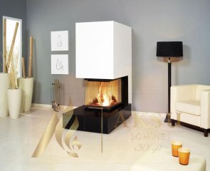 Üç Yönü Açık U Tipi Şömine Zümre 7119