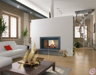 İki Yönü Açık Şömine Eliz 8005