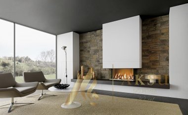 Üç Yönü Açık U Tipi Şömine Zümre 71306