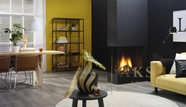 Doğalgazlı Şömine Devin 5017 / Trimline 73R DB U Tipi