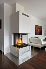 Üç Yönü Açık U Tipi Şömine Zümre 71311