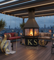 Metal Orta Şömine Ilgın 2129