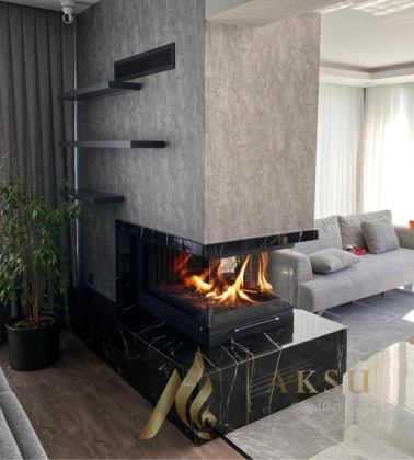 U Tipi (3 Yönü Açık) Şömine