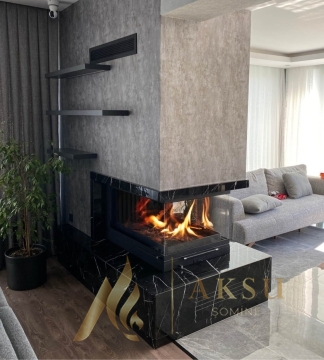 U Tipi (3 Yönü Açık) Şömine