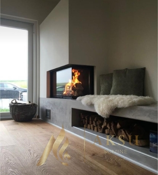 L Tipi Köşe Şömine