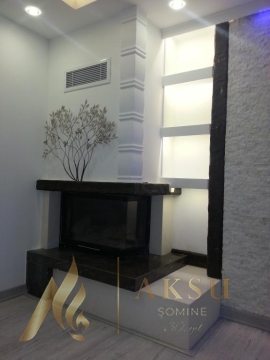 Üç Yönü Açık U Tipi Şömine Zümre 7127