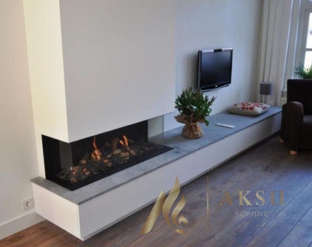 Üç Yönü Açık U Tipi Şömine Zümre 71262