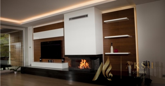 Üç Yönü Açık U Tipi Şömine Zümre 7117