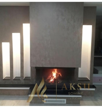 Üç Yönü Açık U Tipi Şömine Zümre 71307
