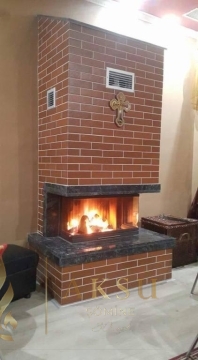Üç Yönü Açık U Tipi Şömine Zümre 71295