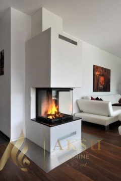 Üç Yönü Açık U Tipi Şömine Zümre 71311