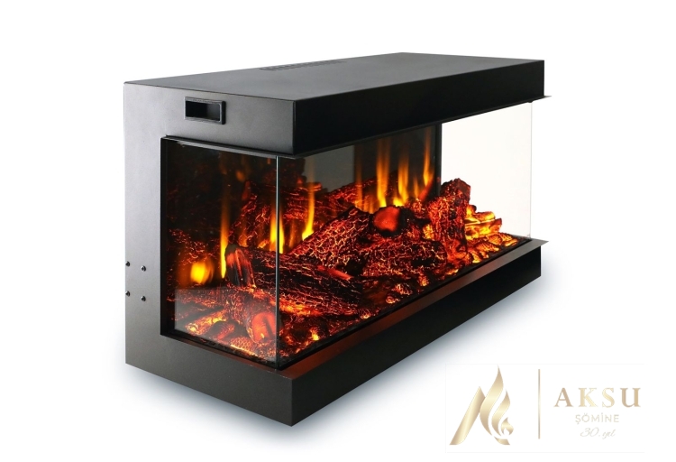 AKS COZA RZN 90 CM ELEKTRİKLİ ŞÖMİNE