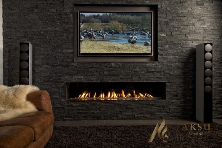 Doğalgazlı Şömine Devin 5013 / Trimline 170